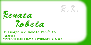 renata kobela business card